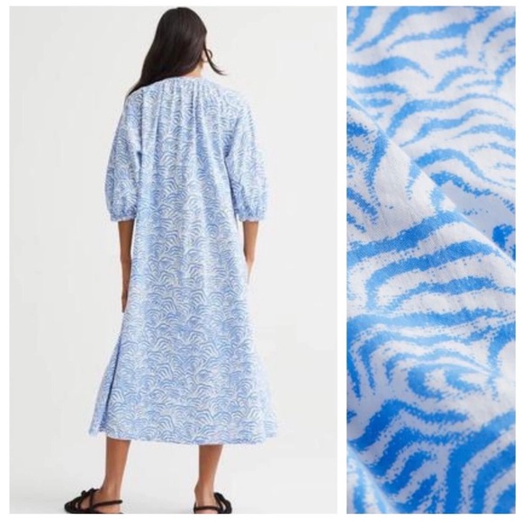 H&M Blue and White Patterned Maxi Dress - Picture 2 of 5